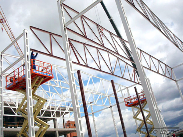 Estructura metálica para nave industrial.