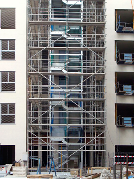 Estructura andamiada.